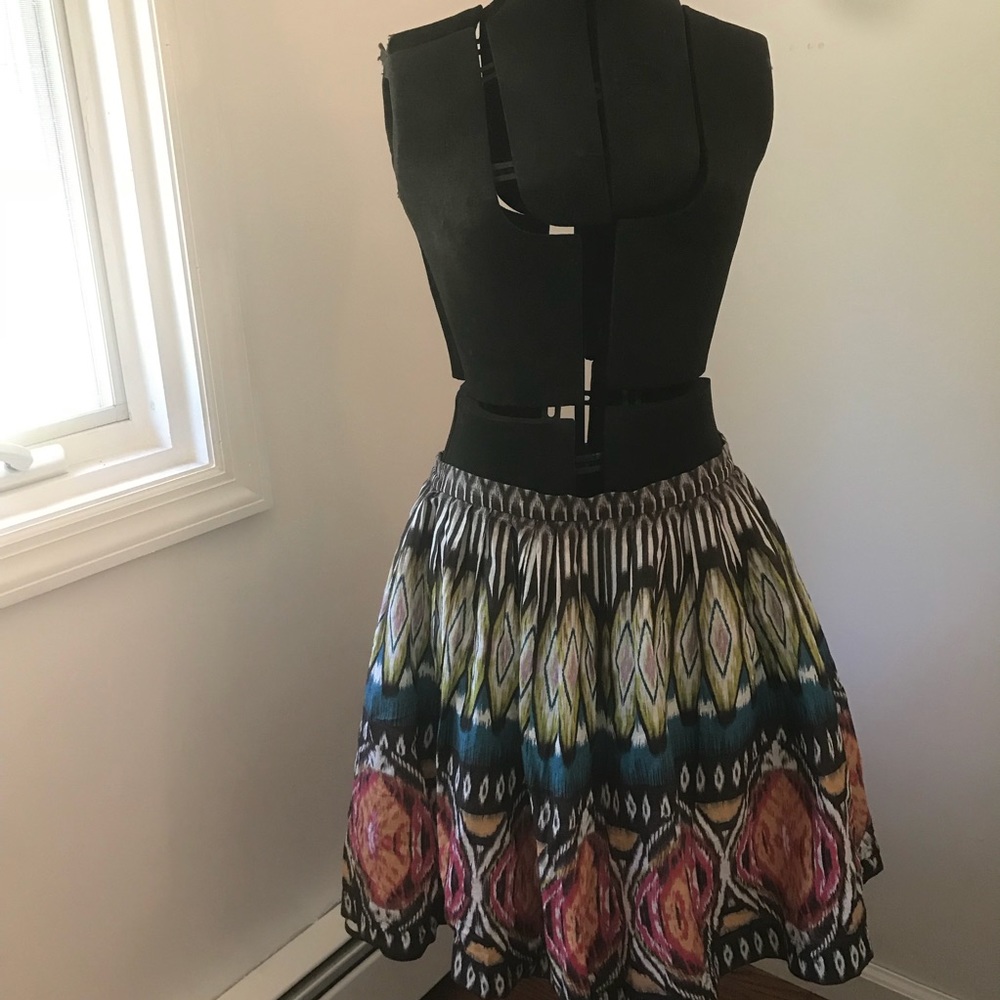 Flowy brightly patterned Skirt